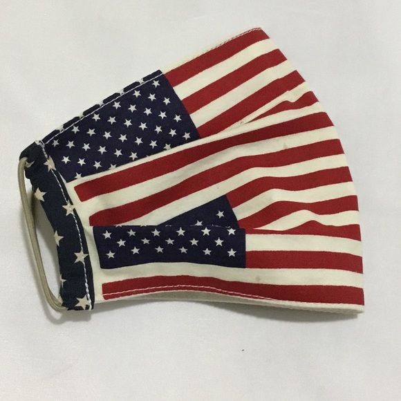 handmade Accessories - 4 for $20 Adult face mask handmade American flag
